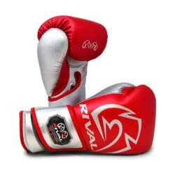 Rival RB100 Professional Bag Gloves -Geezers Boxing Shop rv125 red silver a