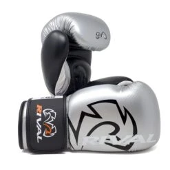 Rival RB-7 Fitness Bag Boxing Gloves -Geezers Boxing Shop rv155 silver a