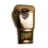 SUPERARE S50 Italian Leather Boxing Gloves - Lace -Geezers Boxing Shop s106 gold a