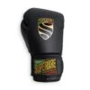 SUPERARE S50 Italian Leather Boxing Gloves - Velcro -Geezers Boxing Shop s107 black a