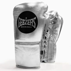 Geezers Elite Pro Fight Gloves - Special Edition -Geezers Boxing Shop silver 6