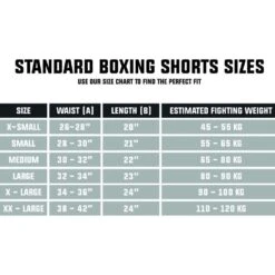 Suzi Wong X Geezers Satin 2 Colour Boxing Shorts -Geezers Boxing Shop size guide