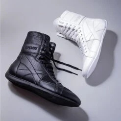 SUPERARE Boxing Shoes -Geezers Boxing Shop sr1400 black white 1