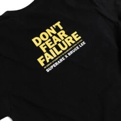 SUPERARE X BRUCE LEE - Don't Fear Failure T-Shirt -Geezers Boxing Shop sr2703 c