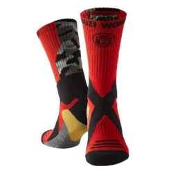 Suzi Wong Camo Boxing Socks -Geezers Boxing Shop sw2102 red black