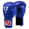 TITLE Classic Leather Elastic Training Gloves 2.0 - Velcro 8 TITLE Classic Leather Elastic Training Gloves 2.0 - Velcro -Geezers Boxing Shop tb110 blue white a