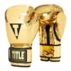 TITLE Boxing Limited Gold Pro Training Gloves -Geezers Boxing Shop tb115a