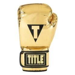 TITLE Boxing Limited Gold Pro Training Gloves -Geezers Boxing Shop tb115c