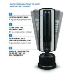 TITLE Hydro-Flex H20 Freestanding Heavy Bag -Geezers Boxing Shop tb3007d