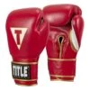 TITLE Boxeo Mexican Leather Training Gloves Quatro - Velcro -Geezers Boxing Shop title boxeo mexican leather quatro velcro red 1