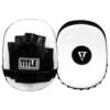 TITLE Cobra Leather Punch Mitts - White/Black 5 TITLE Cobra Leather Punch Mitts - White/Black -Geezers Boxing Shop title cobra leather punch mitts 1