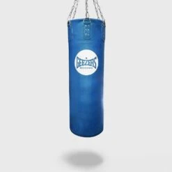 Geezers Elite Pro Impact Leather Heavy Punch Bag - 4ft -Geezers Boxing Shop traditional heavy 4ft blue